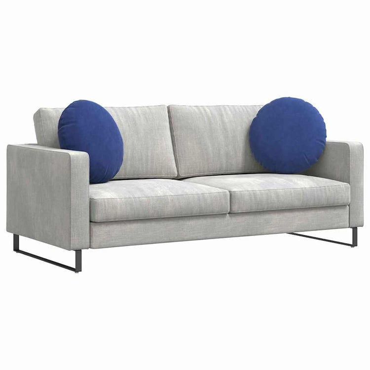 Vidaxx coussins de siège 2 pièces bleu police ø 40 x 13 cm velours