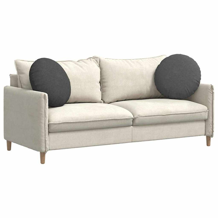 Vidaxx coussins d'assise 2 pcs gris foncé ø 50 cm tissu coton