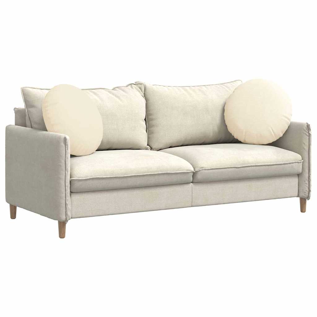 Vidaxx coussins d'assise 2 pcs crème ø 50 cm tissu coton