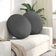 Vidaxx coussins d'assise 2 pcs tissu gris foncé ø60 x 21 cm