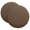 Vidaxx coussins d'assise 2 pcs marron ø60 x 21 cm tissu