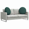 Vidaxx coussins d'assise 2 pcs tissu vert foncé ø60 x 21 cm