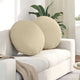 VidaXL coussins de siège 2 pcs crème ø60 x 21 cm tissu