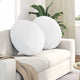 Vidaxx coussins d'assise 2 pcs blanc ø60 x 21 cm tissu