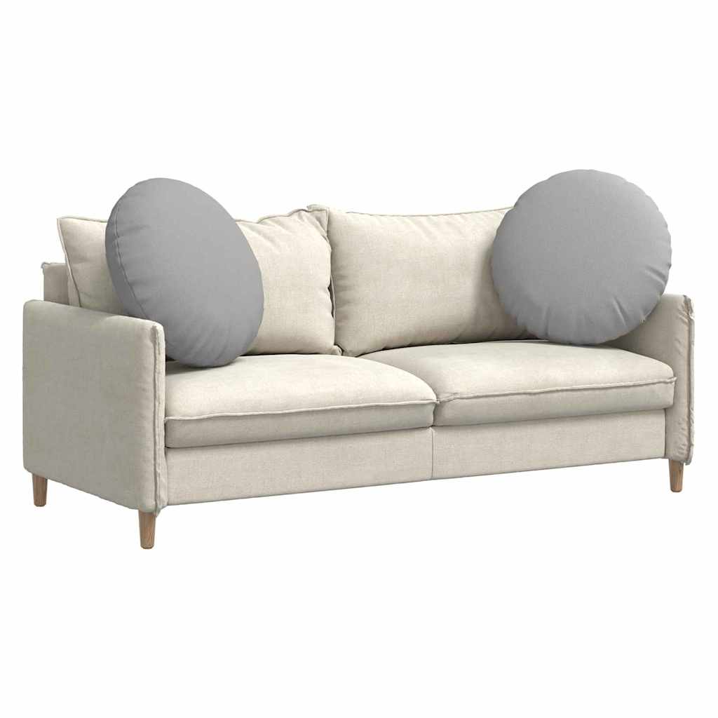Vidaxx coussins d'assise 2 pcs gris nuage ø60 x 21 cm tissu