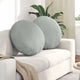Vidaxx coussins d'assise 2 pièces gris clair ø 40 x 13 cm velours