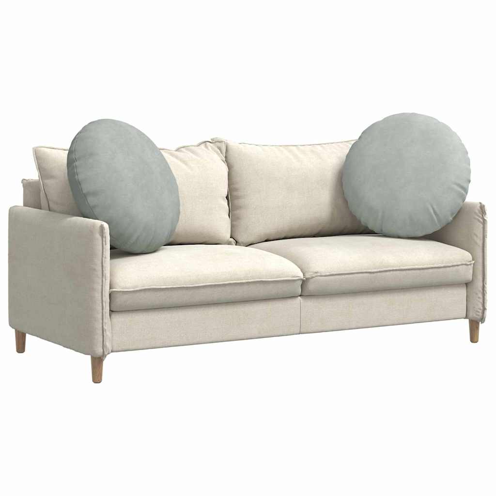 Vidaxx coussins d'assise 2 pièces gris clair ø 40 x 13 cm velours
