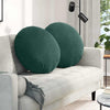 Vidaxx coussins d'assise 2 pièces vert foncé ø 40 x 13 cm velours