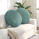 Vidaxx coussins d'assise 2 pièces vert d'eau ø 40 x 13 cm velours