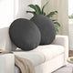 VidaXL coussins d'assise 2 pcs tissu coton gris foncé ø 60 cm