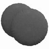 VidaXL coussins d'assise 2 pcs tissu coton gris foncé ø 60 cm