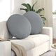 Vidaxx coussins d'assise 2 pcs tissu gris clair ø80 x 29 cm