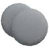 Vidaxx coussins d'assise 2 pcs tissu gris clair ø80 x 29 cm