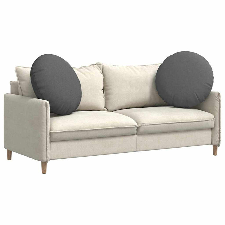 Vidaxx coussins d'assise 2 pcs tissu gris foncé ø80 x 29 cm