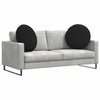 Vidaxx coussins d'assise 2 pcs noir ø80 x 29 cm tissu
