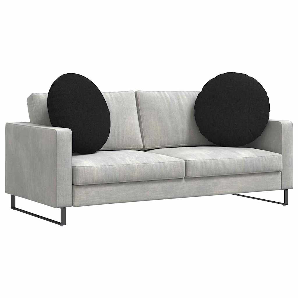 Vidaxx coussins d'assise 2 pcs noir ø80 x 29 cm tissu