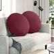 Vidaxx coussins d'assise 2 pcs rouge vin ø80 x 29 cm tissu