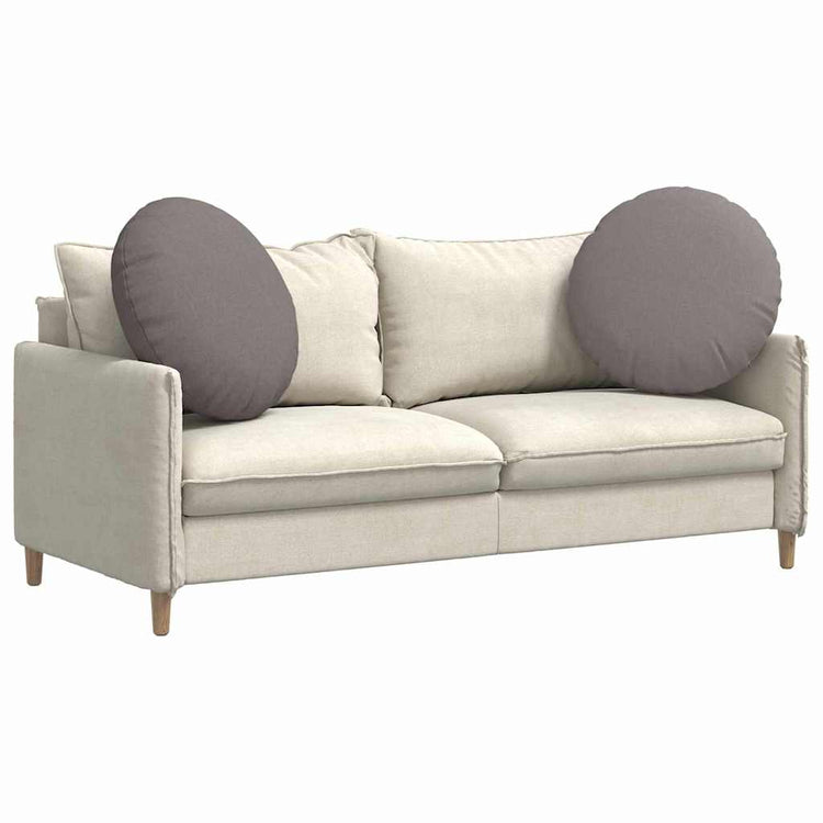 Vidaxx coussins d'assise 2 pcs taupe ø80 x 29 cm tissu