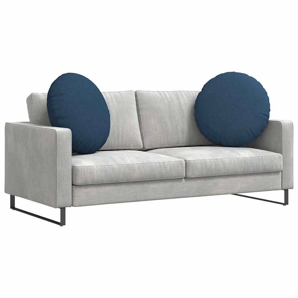 Vidaxx coussins d'assise 2 pcs bleu ø80 x 29 cm tissu