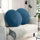 Vidaxx coussins de siège 2 pcs bleu ø 80 x 29 cm velours