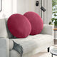 Vidaxx coussins de siège 2 pcs rouge vin ø 80 x 29 cm velours