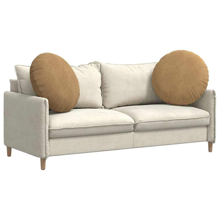 Vidaxx coussins de siège 2 pcs marron ø 80 x 29 cm velours