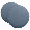 VidaXL coussins d'assise 2 pcs bleu ø 80 cm tissu en coton
