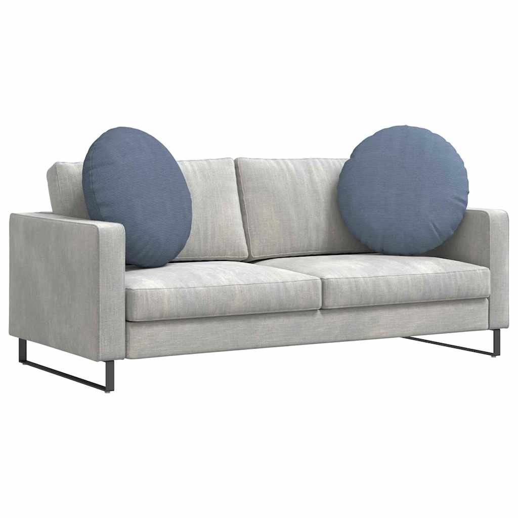 VidaXL coussins d'assise 2 pcs bleu ø 80 cm tissu en coton