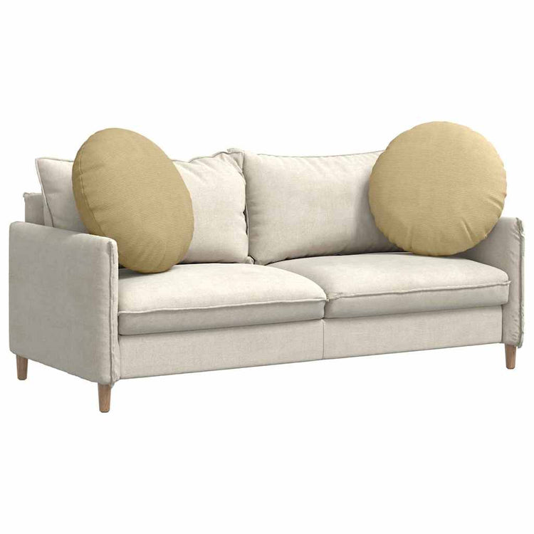 Vidaxx coussins d'assise 2 pcs gris vert ø 80 cm tissu coton