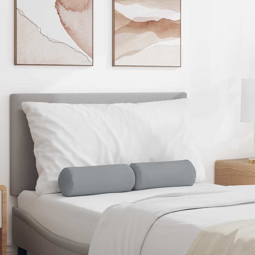 VidaXL traversins 2 pièces tissu gris clair ø 15 x 40 cm