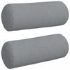 VidaXL traversins 2 pièces tissu gris clair ø 15 x 40 cm