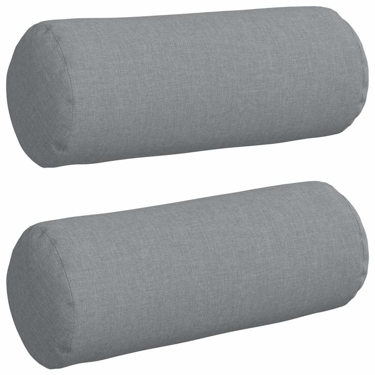 VidaXL traversins 2 pièces tissu gris clair ø 15 x 40 cm