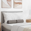 VidaXL traversins 2 pièces taupe ø 15 x 40 cm tissu