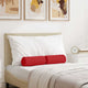 VidaXL traversins 2 pièces rouge ø 15 x 40 cm tissu
