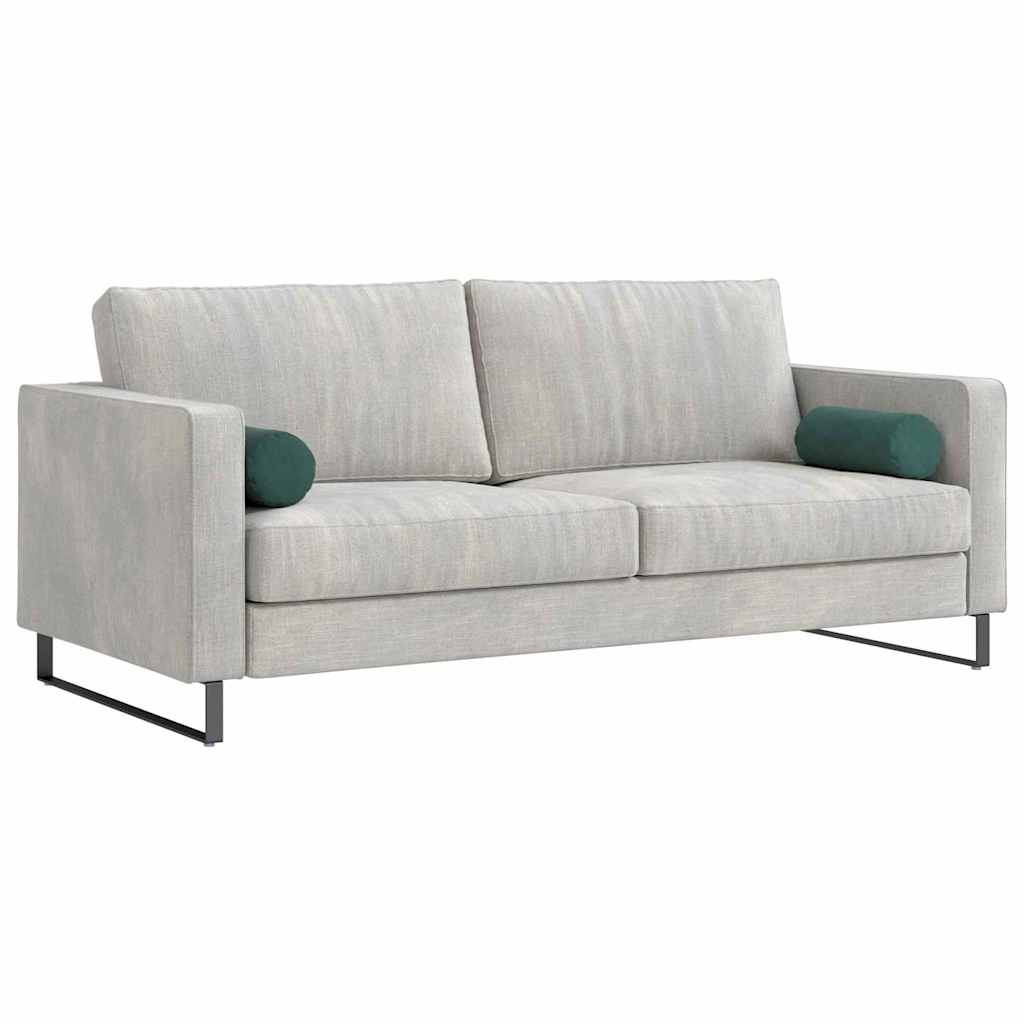 VidaXL traversins 2 pièces tissu corde vert foncé ø 15 x 40 cm