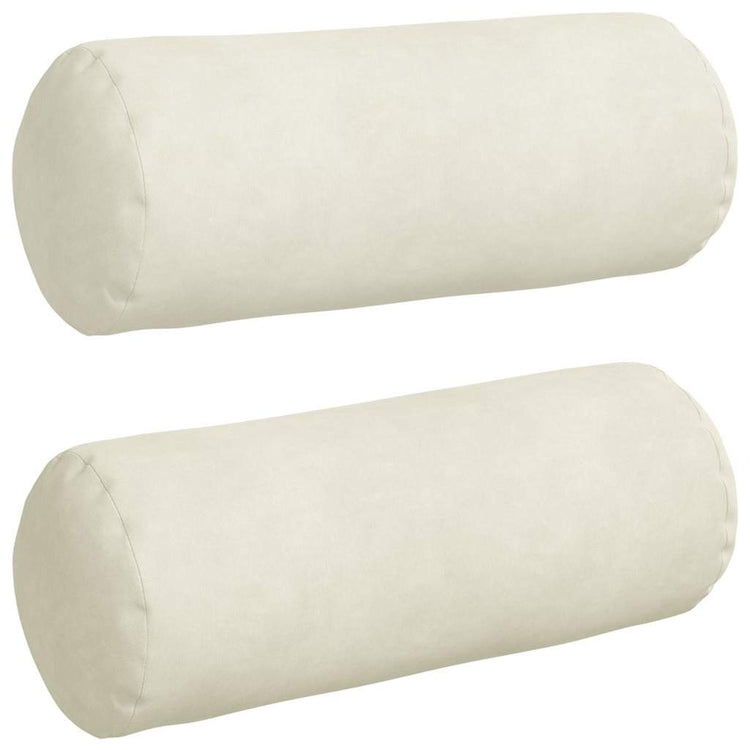 VidaXL traversins 2 pièces crème ø 15 x 40 cm tissu corde