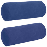 VidaXL traversins 2 pièces bleu police ø 15 x 40 cm tissu corde - afbeelding 2