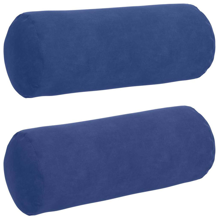 VidaXL traversins 2 pièces bleu police ø 15 x 40 cm tissu corde