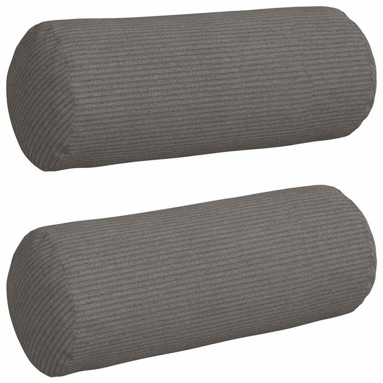 VidaXL traversins 2 pcs gris clair ø 15 x 40 cm tissu en coton