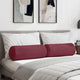 VidaXL traversins 2 pièces rouge vin ø 25 x 70 cm tissu
