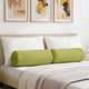 VidaXL traversins 2 pièces tissu vert clair ø 25 x 70 cm