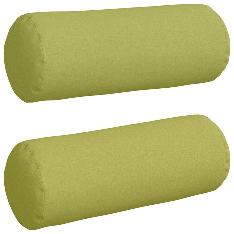 VidaXL traversins 2 pièces tissu vert clair ø 25 x 70 cm