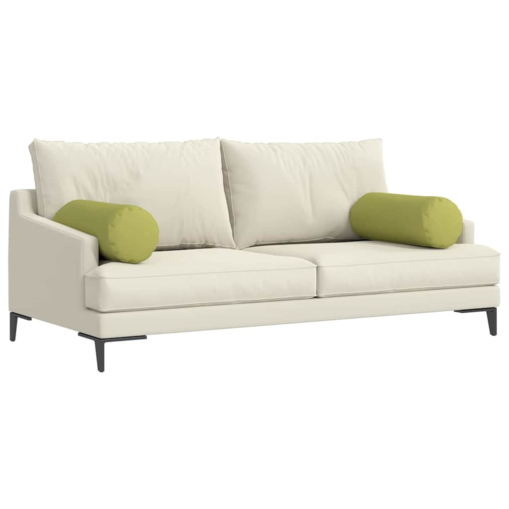 VidaXL traversins 2 pièces tissu vert clair ø 25 x 70 cm