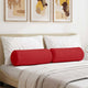VidaXL traversins 2 pièces rouge ø 25 x 70 cm tissu