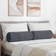 VidaXL traversins 2 pièces tissu corde gris foncé ø 25 x 70 cm