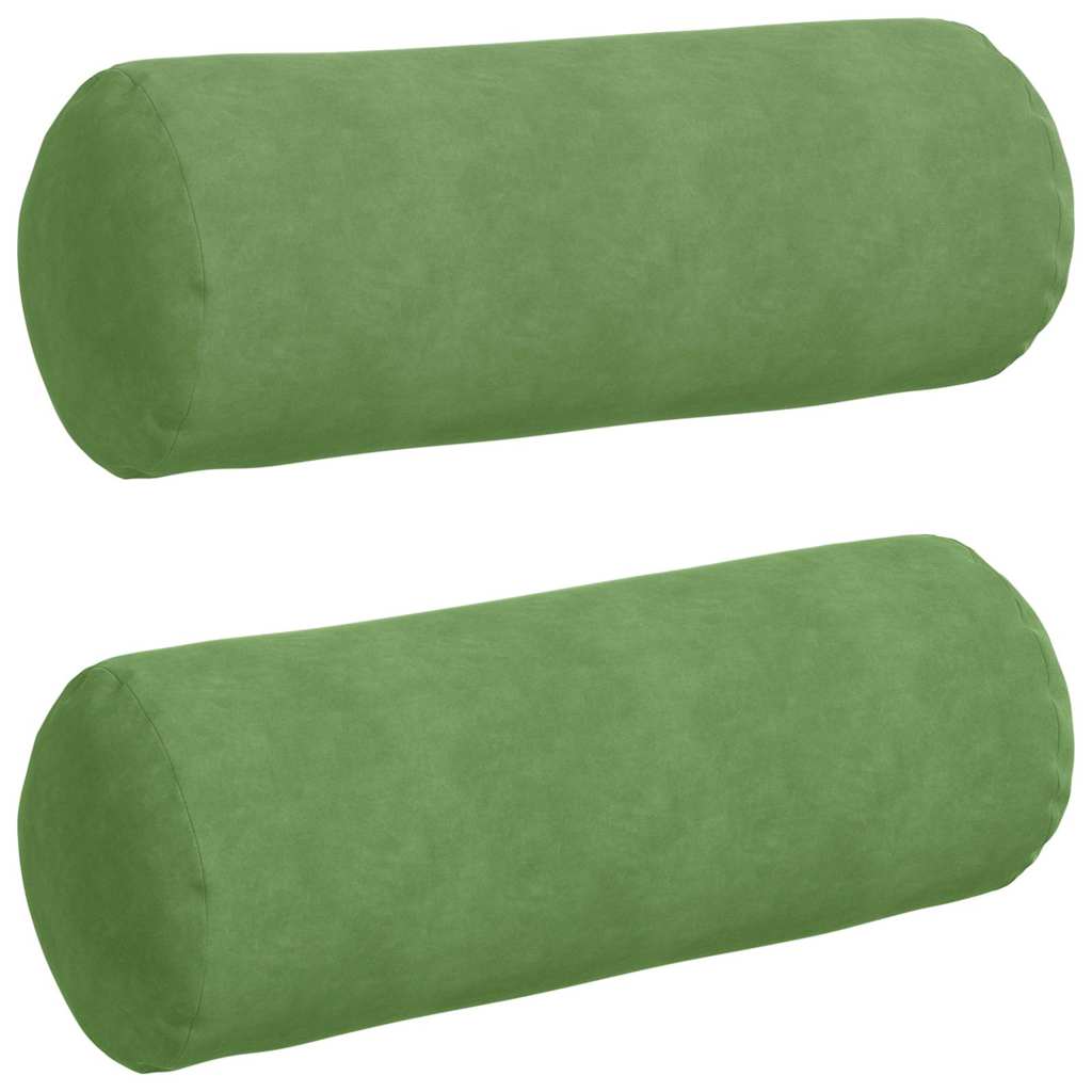 VidaXL traversins 2 pièces tissu corde vert clair ø 25 x 70 cm