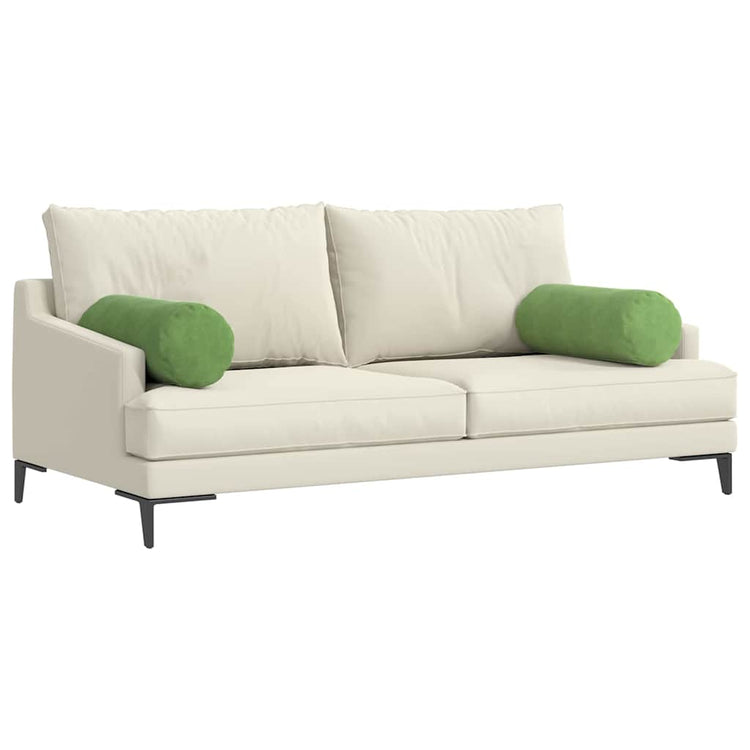 VidaXL traversins 2 pièces tissu corde vert clair ø 25 x 70 cm