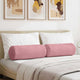 VidaXL traversins 2 pièces rose ø 25 x 70 cm tissu corde
