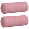 VidaXL traversins 2 pièces rose ø 25 x 70 cm tissu corde