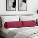VidaXL traversins 2 pièces rouge vin ø 25 x 70 cm tissu corde
